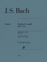 パルティータ・No.2・ハ短調 （バッハ）（ピアノ）「運指なし」【Partita No. 2 in C minor, BWV 826 Piano Solo Without Finge】