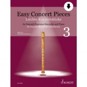 やさしい演奏会用小品・Vol.3（ソプラノリコーダー+ピアノ）【Easy Concert Pieces, Book 3】