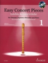 やさしい演奏会用小品・Vol.1（ソプラノリコーダー+ピアノ）【Easy Concert Pieces, Book 1】