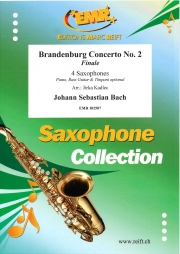 フィナーレ「ブランデンブルグ協奏曲第2番」より（バッハ）（サックス四重奏）【Brandenburg Concerto No. 2 Finale】