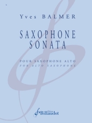 サクソフォーン・ソナタ  (イブ・バルマー)（アルトサックス）【Saxophone Sonata】