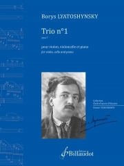 トリオ・No.1・Op.7（ボリス・リャトシンスキー）（弦楽二重奏+ピアノ）【Trio n°1, op. 7】