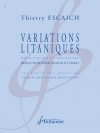 リタニー風変奏曲（ティエリー・エスケシュ）（ヴァイオリン+ピアノ）【Variations litaniques】